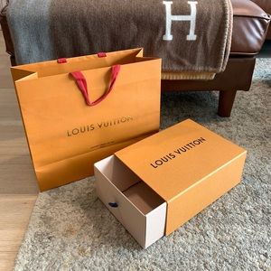 Louis Vuitton empty gift box with limited gift bag set